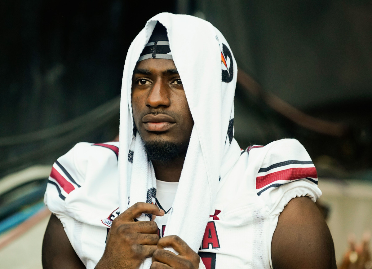 South Carolina Gamecocks wide receiver Xavier Legette (17) takes the field for the second half against the Missouri Tigers at Faurot Field at Memorial Stadium.